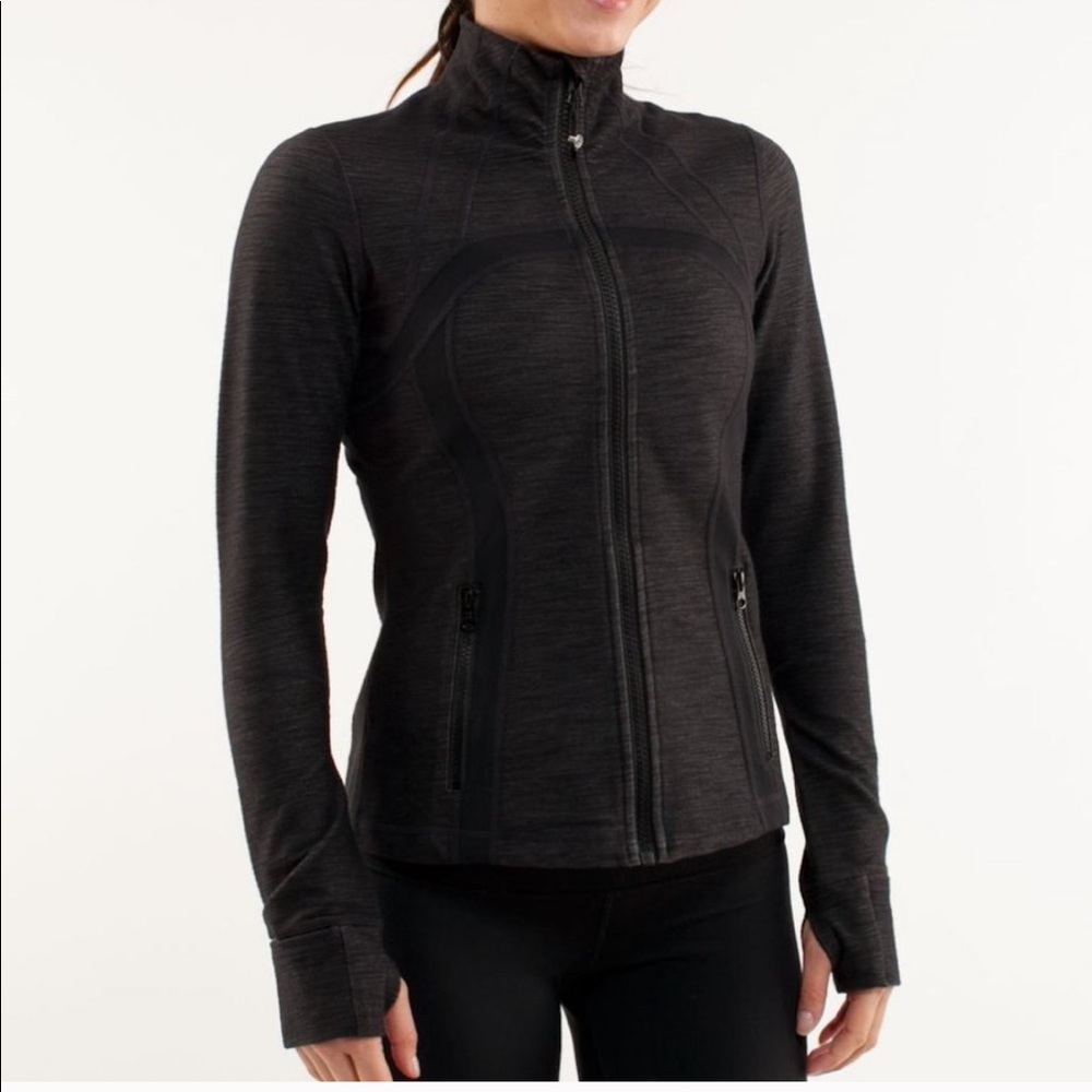 Lululemon Define Jacket Black Slub Denim / Black